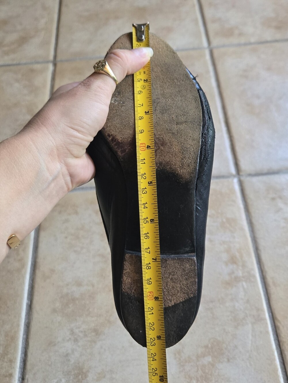 Chanel Vintage Ballet Flats Shoes Slippers Black Lambskin Leather Size 35.5 - Picture 4 of 16